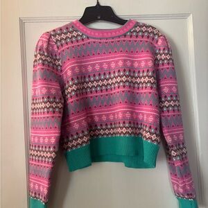 Colorful Patterned Crop Top